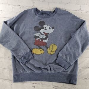 🔹️Disney Blue Mickey Mouse Long Sleeve Sweatshirt Medium